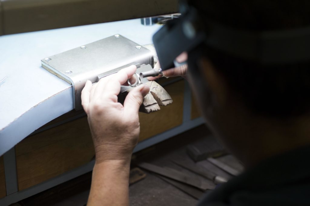 image of jeweler working on San Diego jewelry repair