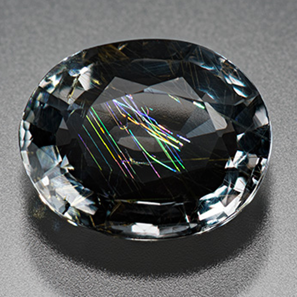 Loose cut musgravite gemstone.