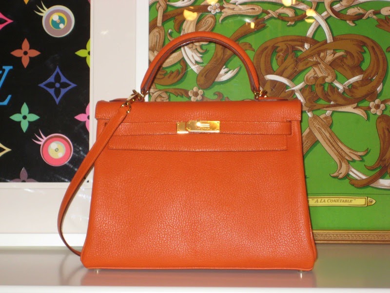 Hermes Kelly Handbag in Orange