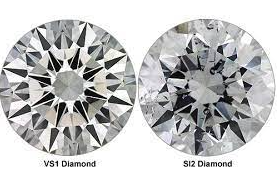 Images showing VS1 and SI2 clarity diamonds.