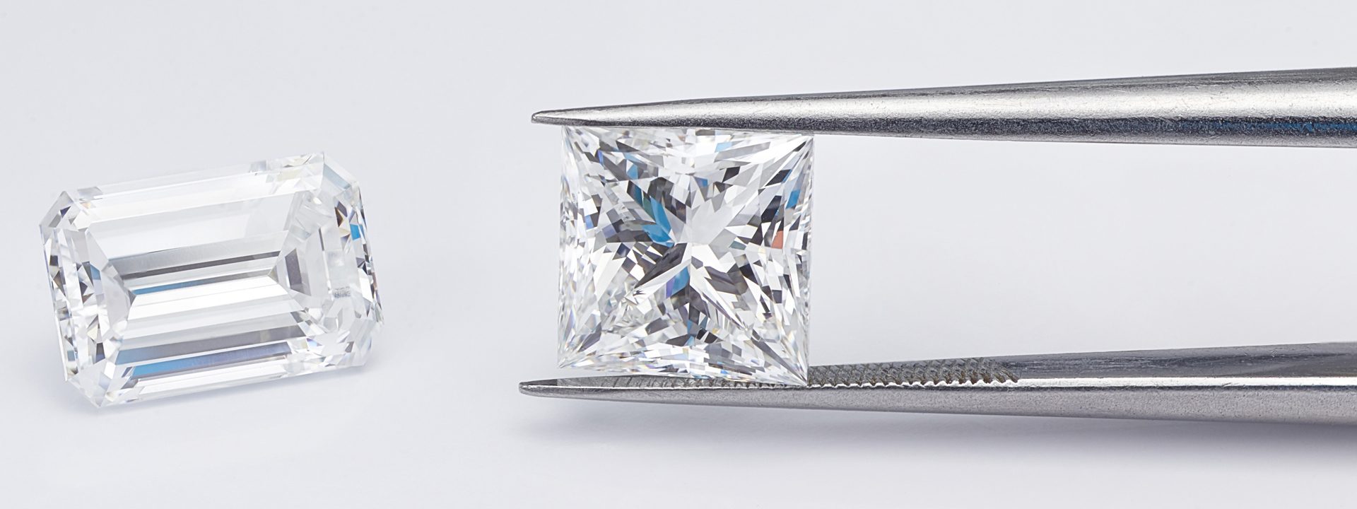 Two Diamonds and Tweezers